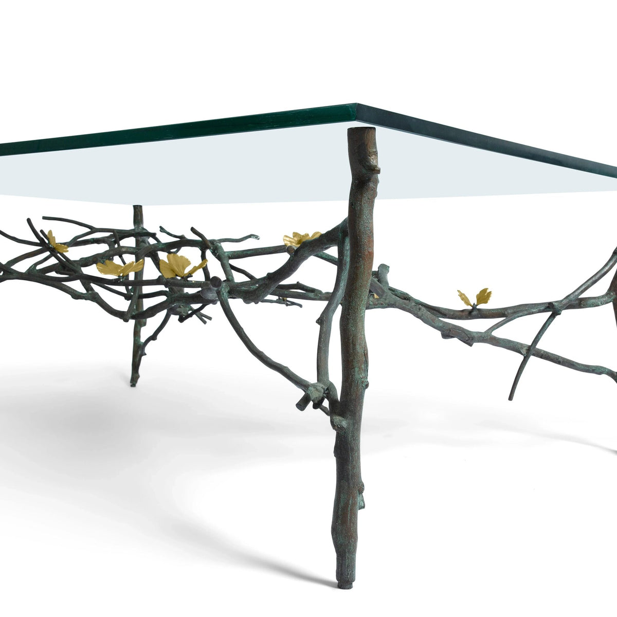 Michael Aram Butterfly Ginkgo Coffee Table, lifestyle view