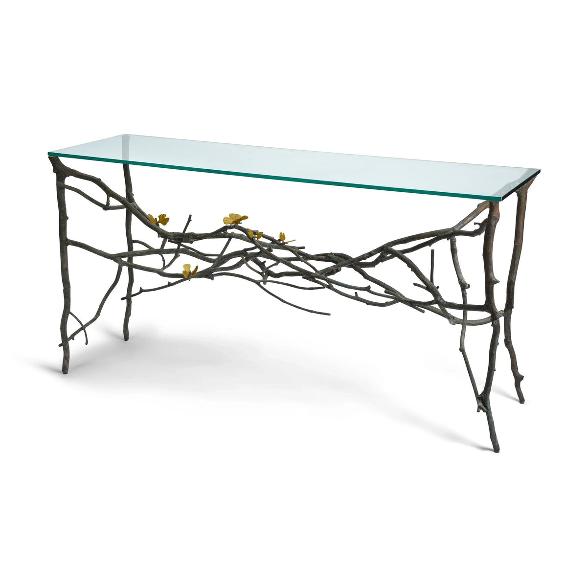 Michael Aram Butterfly Ginkgo Console Table, lifestyle view