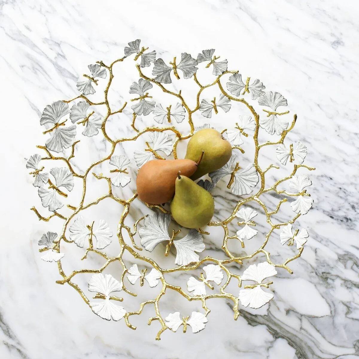 Michael Aram Butterfly Ginkgo Gold Centerpiece Platter, alternate view