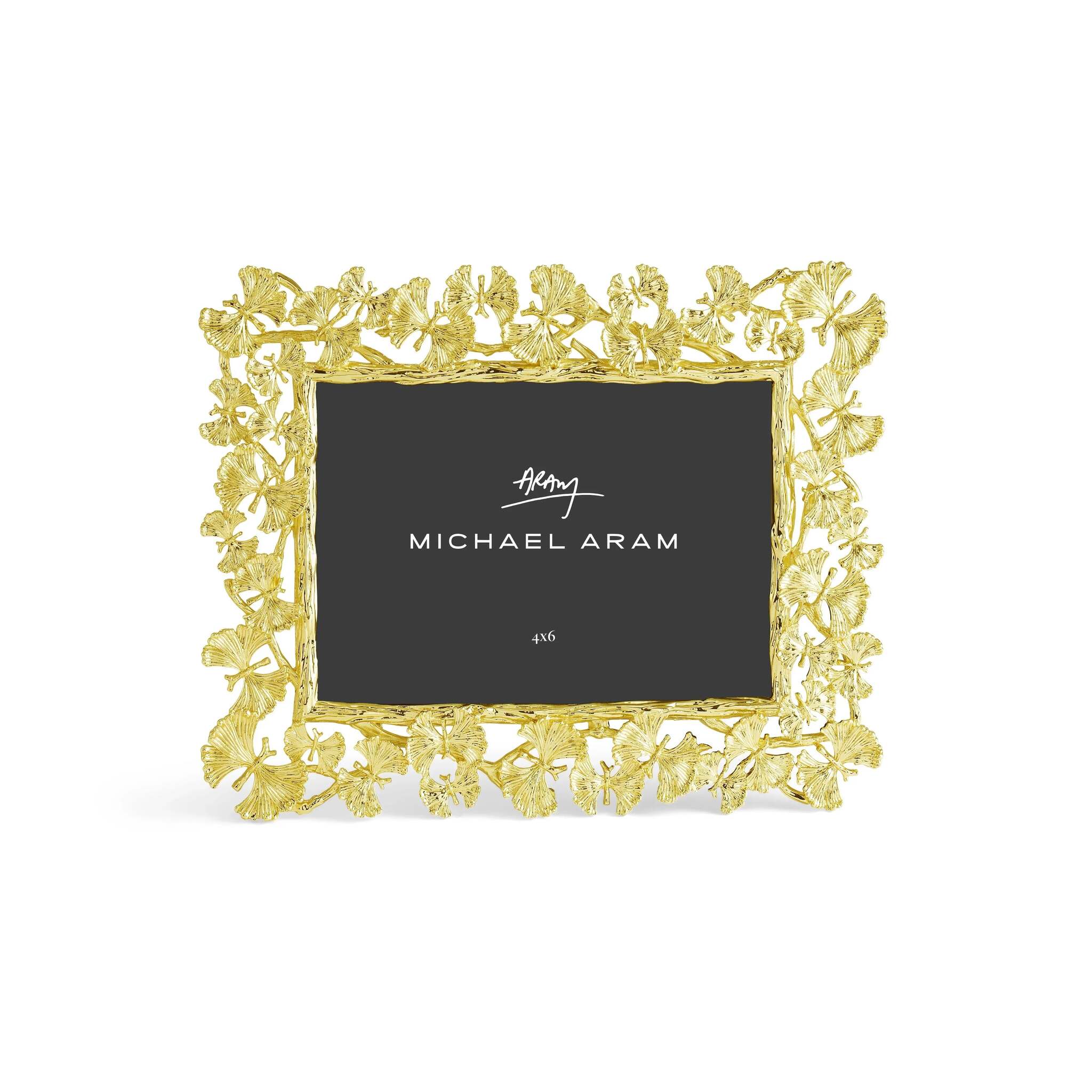 Michael Aram Butterfly Ginkgo Gold Sculpted Frame 4x6
