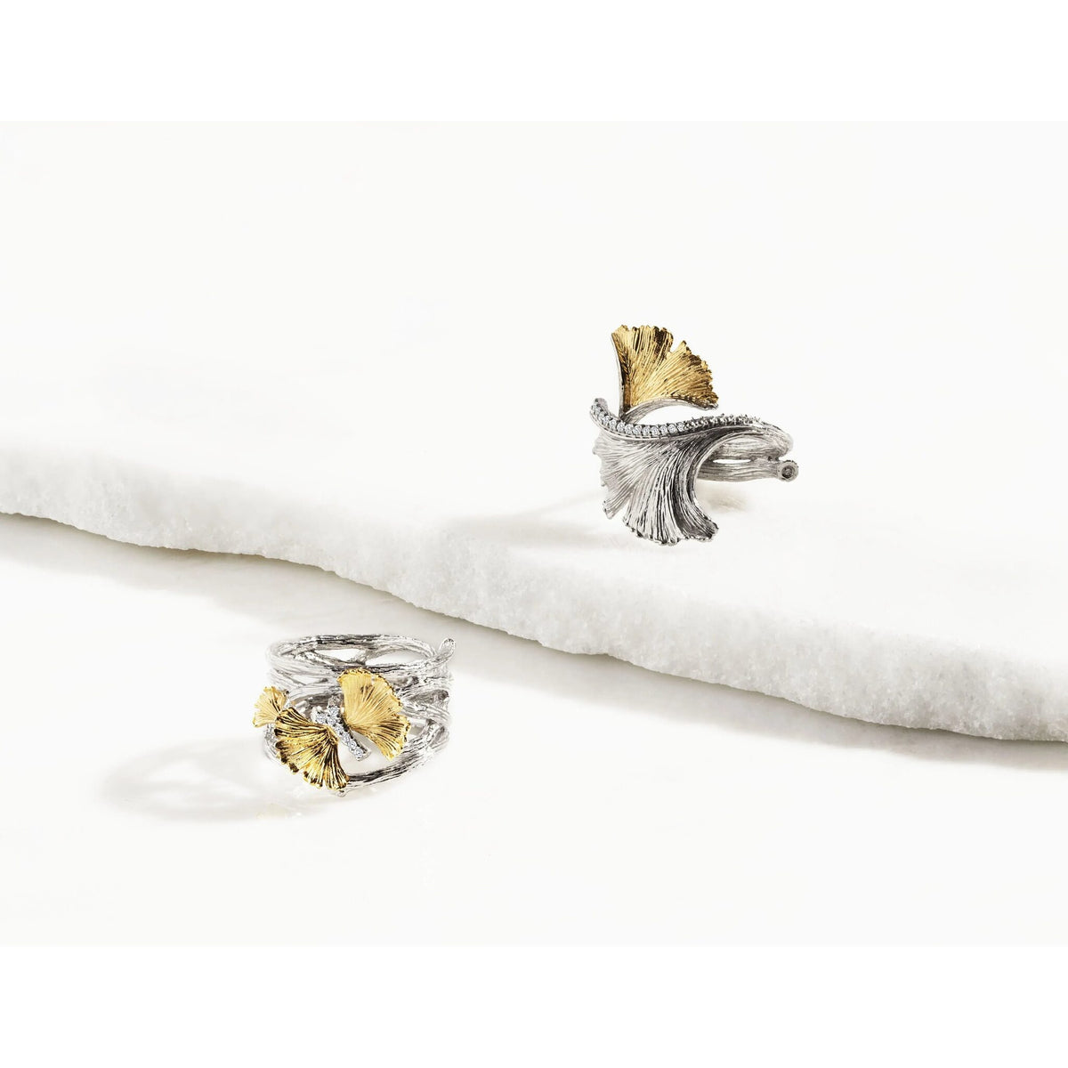 Michael Aram Butterfly Ginkgo Ring with Diamonds, alternate view