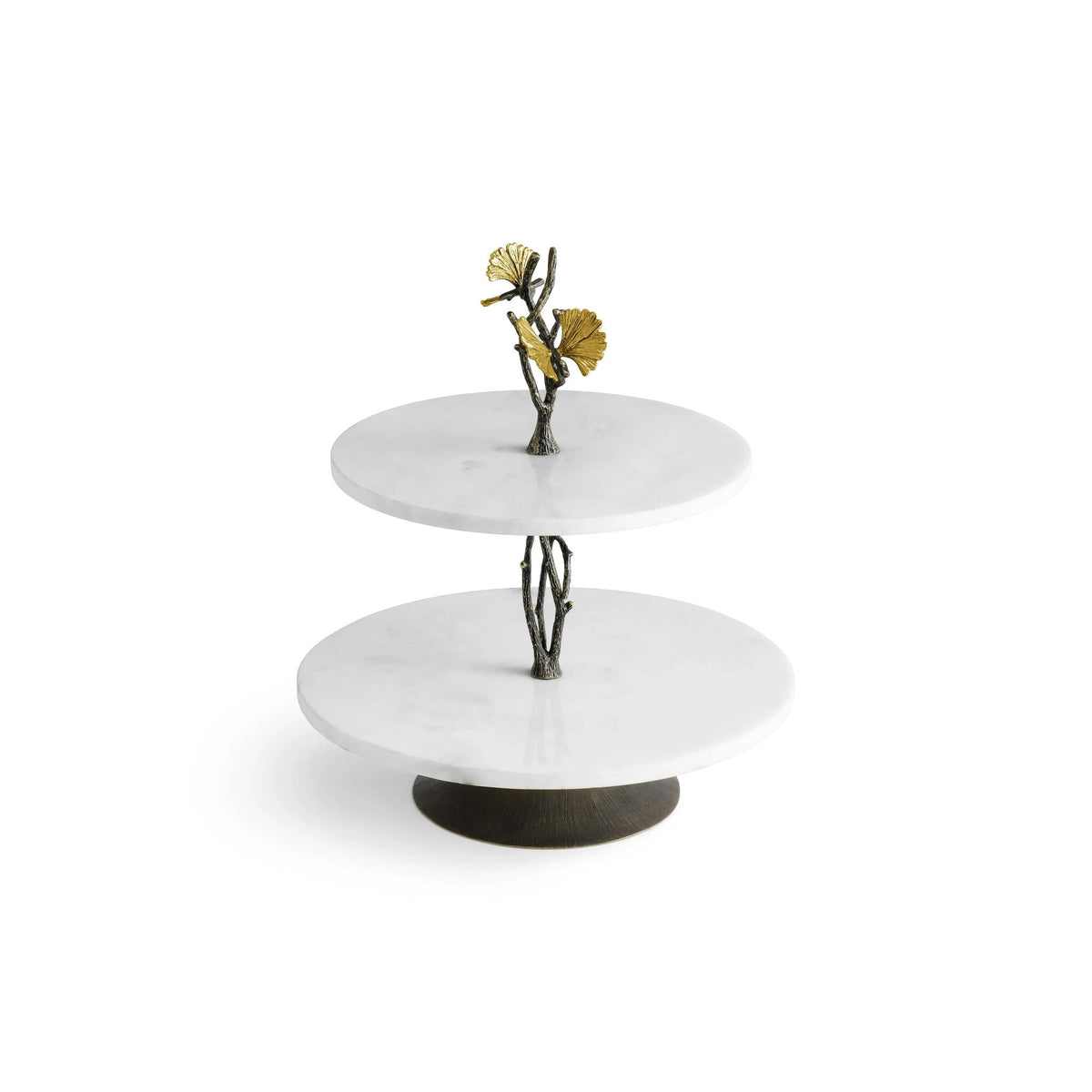 Michael Aram Butterfly Ginkgo Small Marble Etagere Cake Stand, alternate view