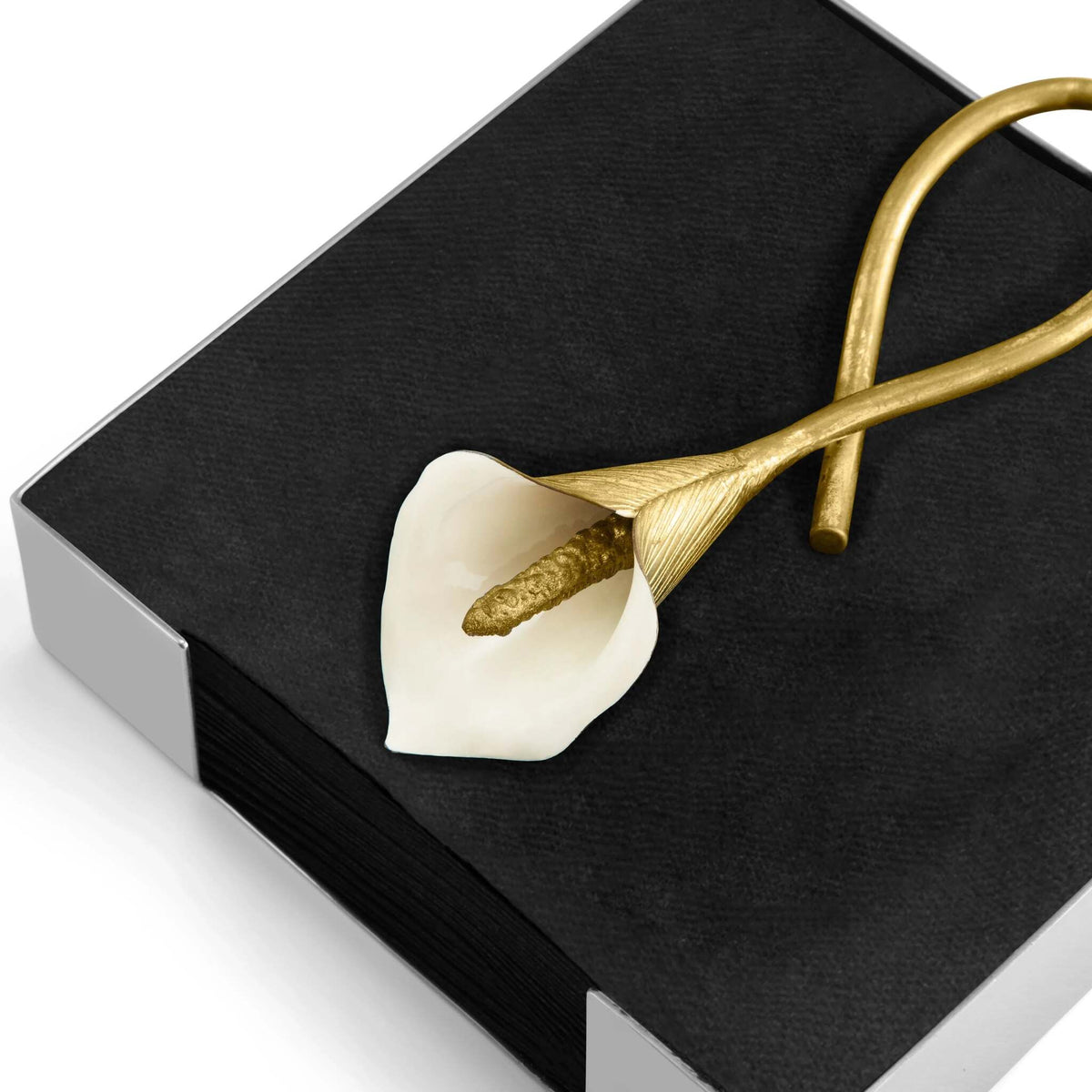 Michael Aram Calla Lily Cocktail Napkin Holder Commercial Paper Napkin Dispenser, alternate view