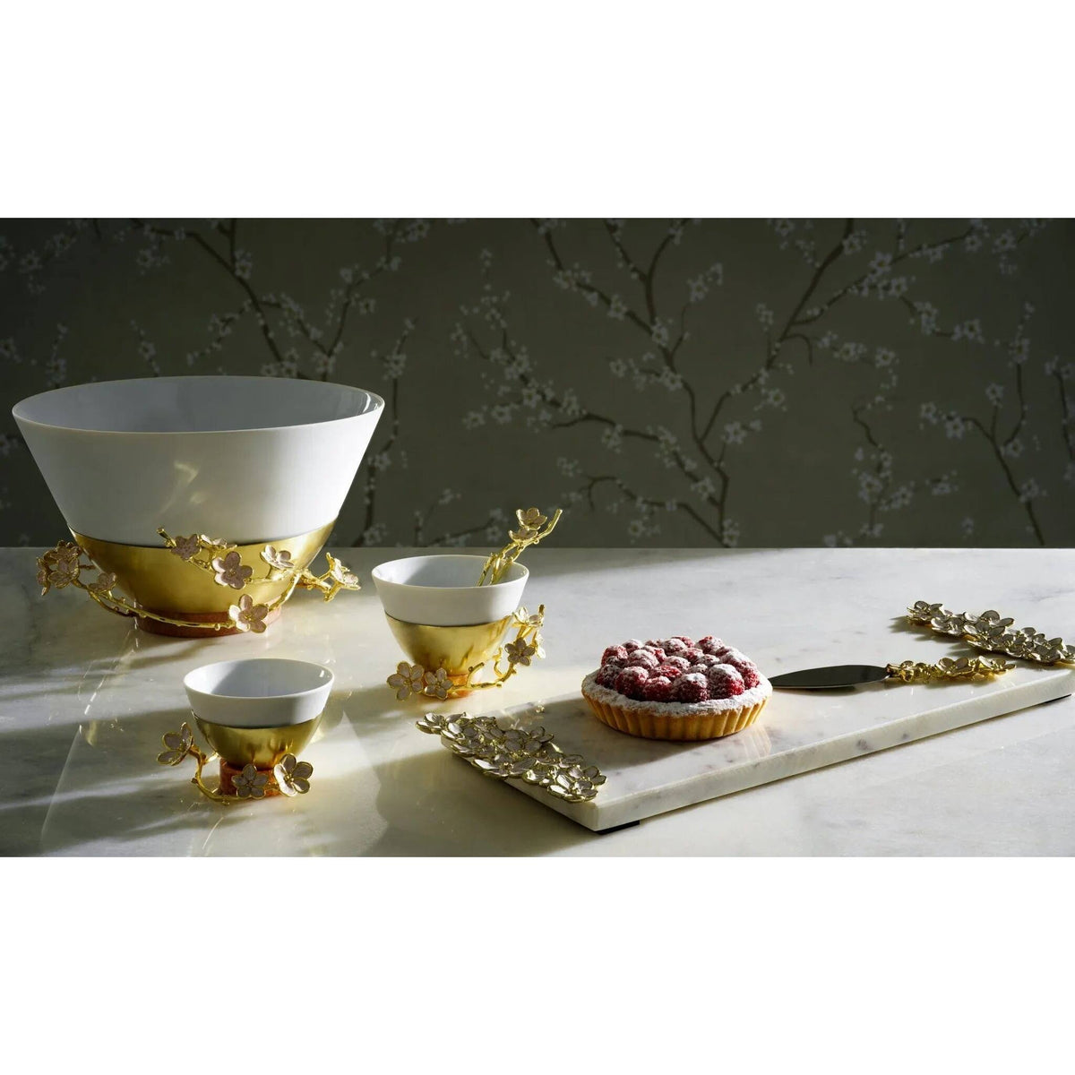 Michael Aram Cherry Blossom Cheese Board with Spreader Cheese Plate, alternate view