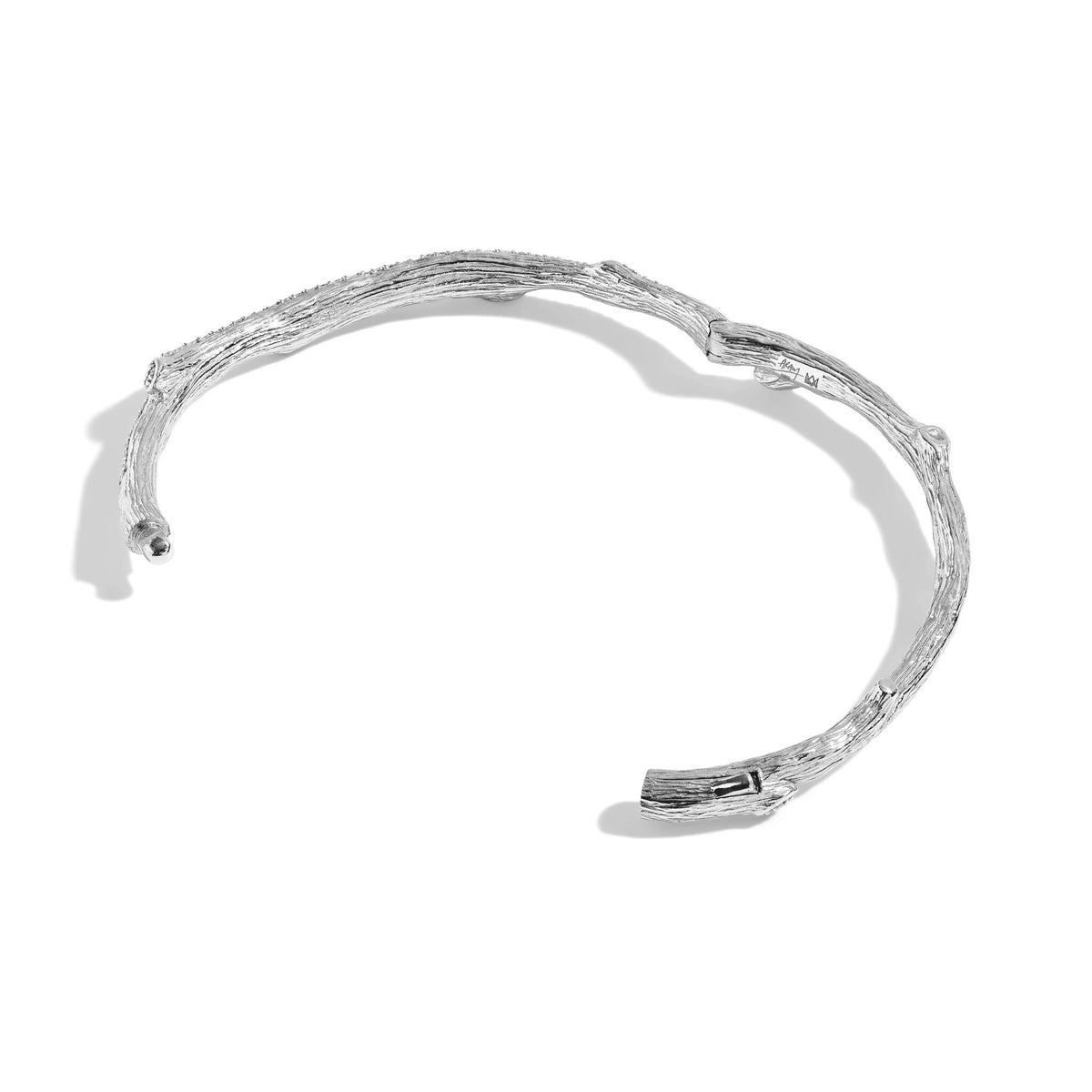 Michael Aram Enchanted Forest Pave Bangle Bracelet with Diamonds - Silver, alternate view