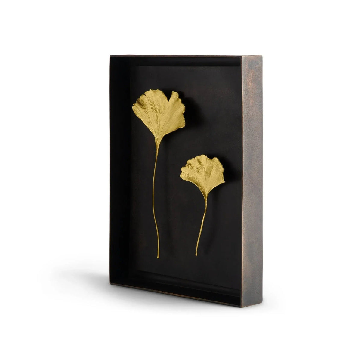 Michael Aram Ginkgo Leaf Shadow Box Wall Sculpture, alternate view