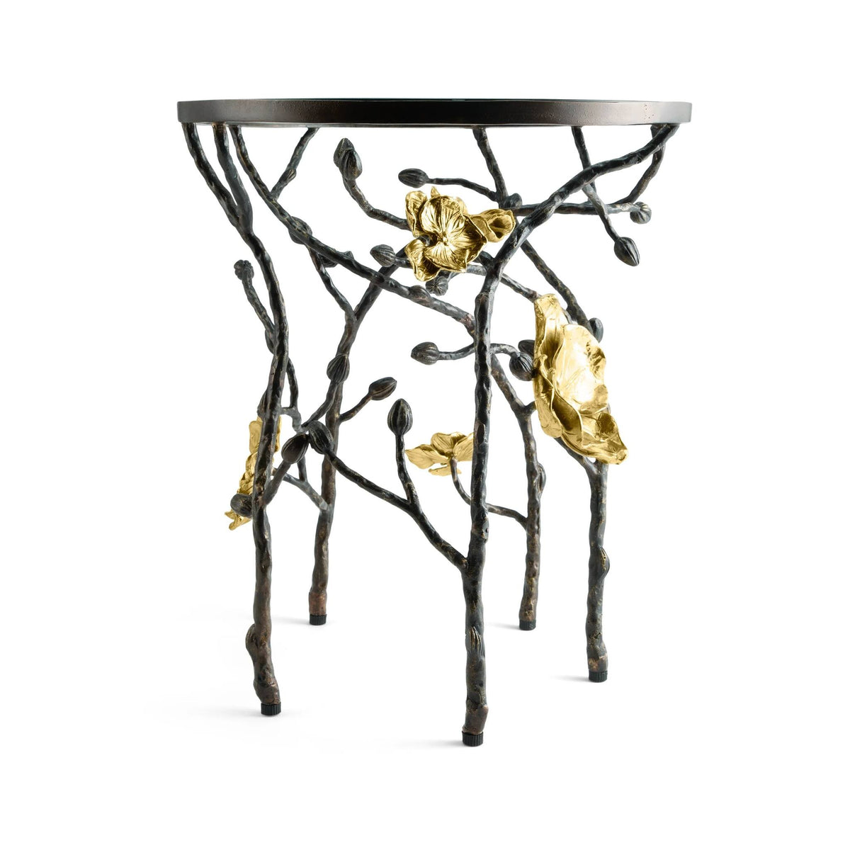 Michael Aram Gold Orchid Accent Table, lifestyle view