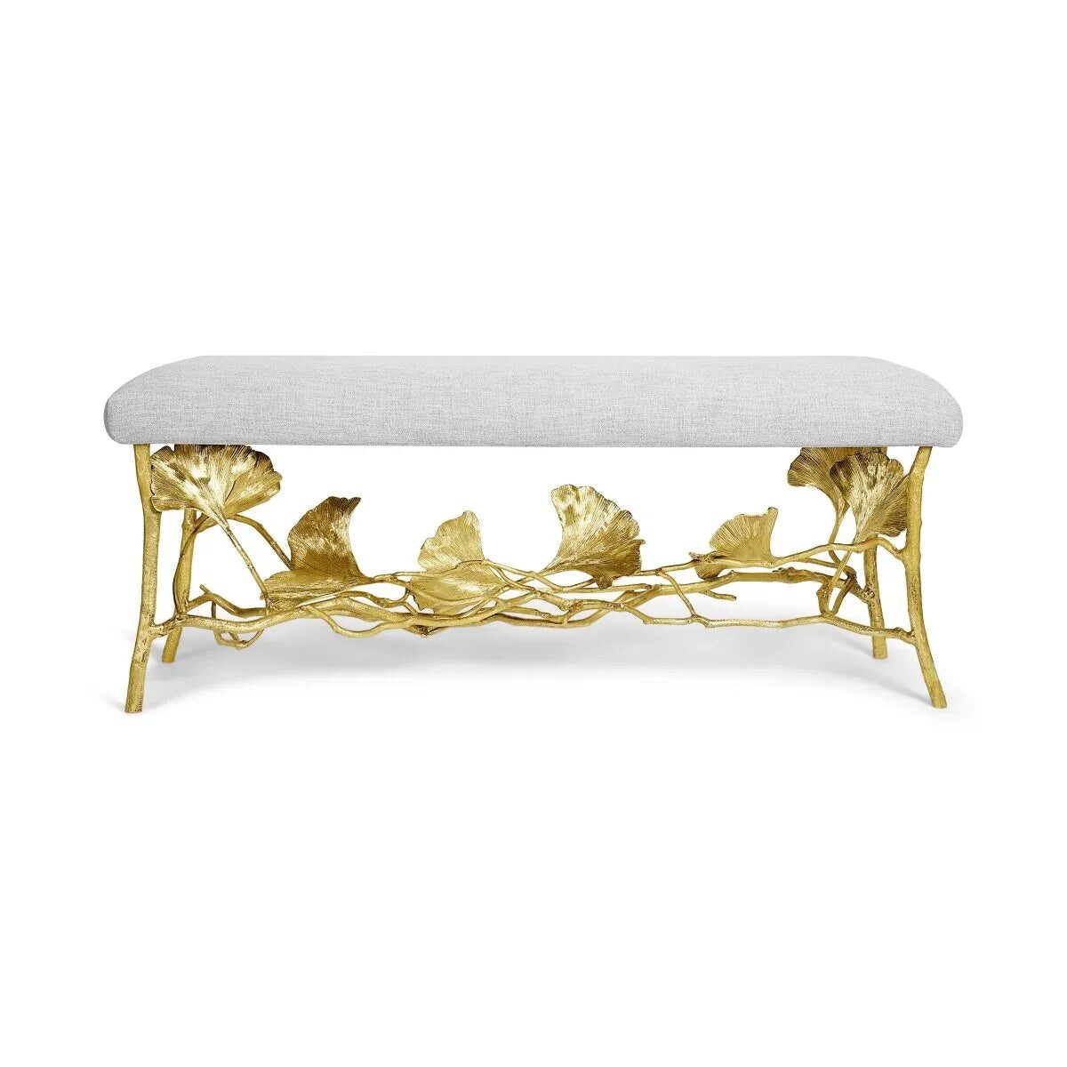 Michael Aram Golden Ginkgo Bench Coffee Table, alternate view