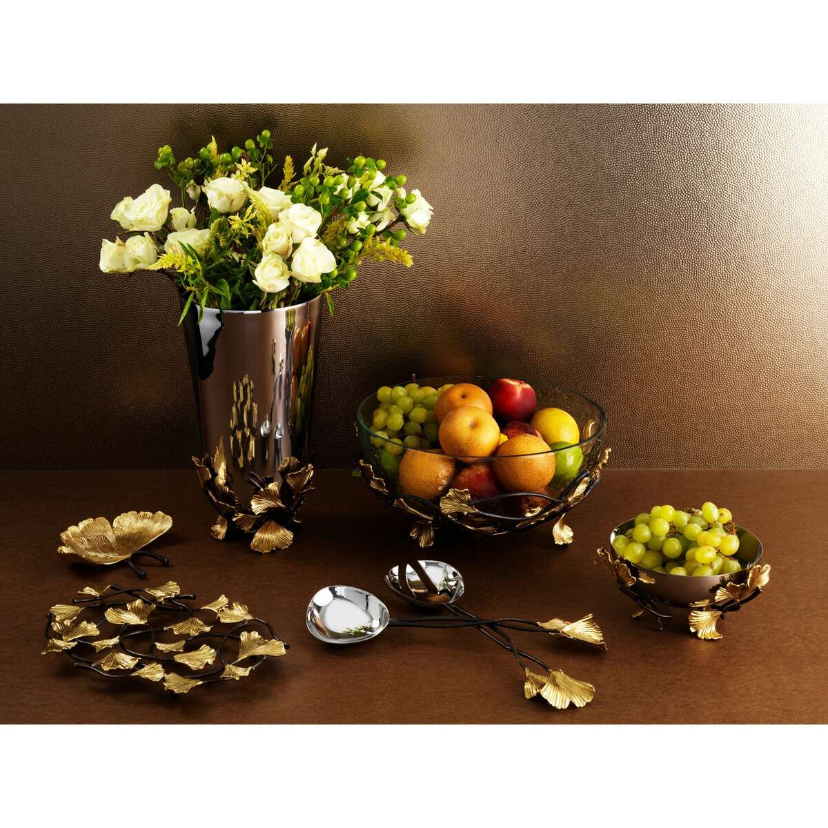 Michael Aram Golden Ginkgo Catch All Decorative Tray, alternate view