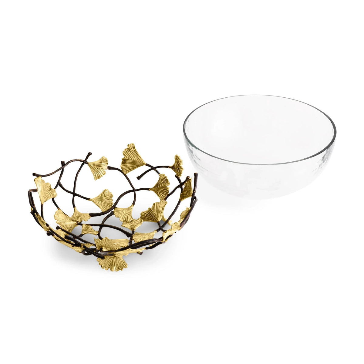 Michael Aram Golden Ginkgo Medium Glass Bowl, alternate view
