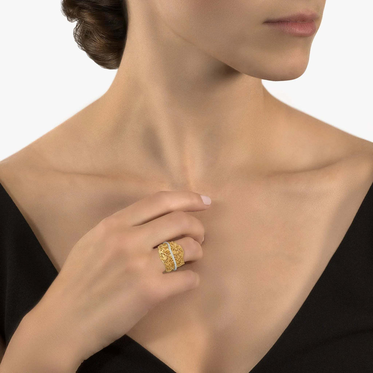 Michael Aram Gooseberry Ring with Diamonds - Gold, alternate view