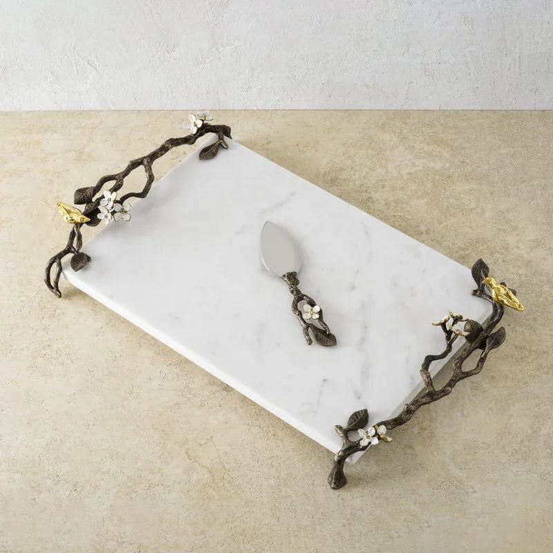 Michael Aram Lovebirds Cheese Board with Knife Cheese Plate, alternate view