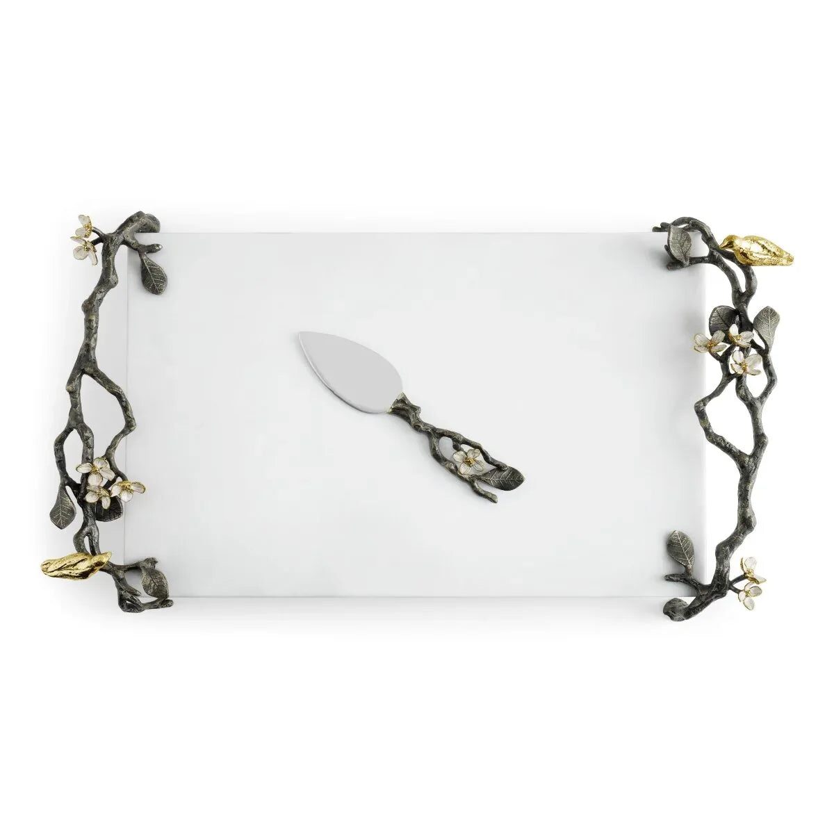 Michael Aram Lovebirds Cheese Board with Knife Cheese Plate, alternate view