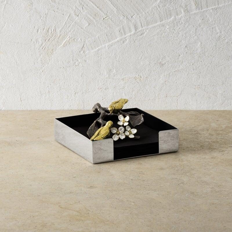Michael Aram Lovebirds Cocktail Napkin Holder Commercial Paper Napkin Dispenser, alternate view