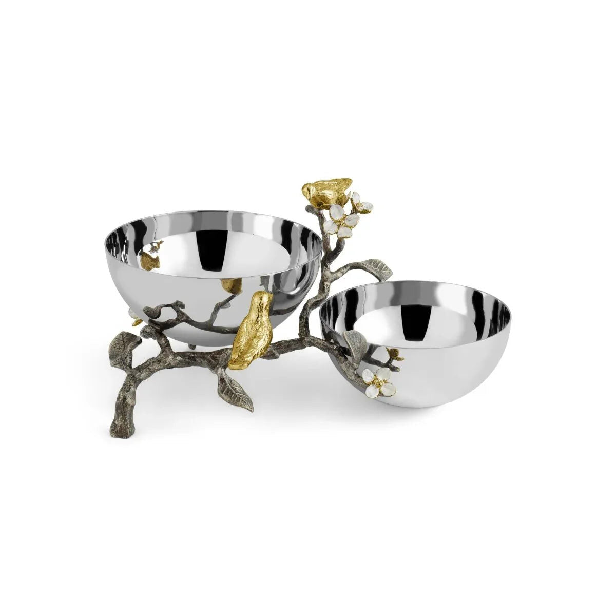 Michael Aram Lovebirds Double Dish Serving Bowl