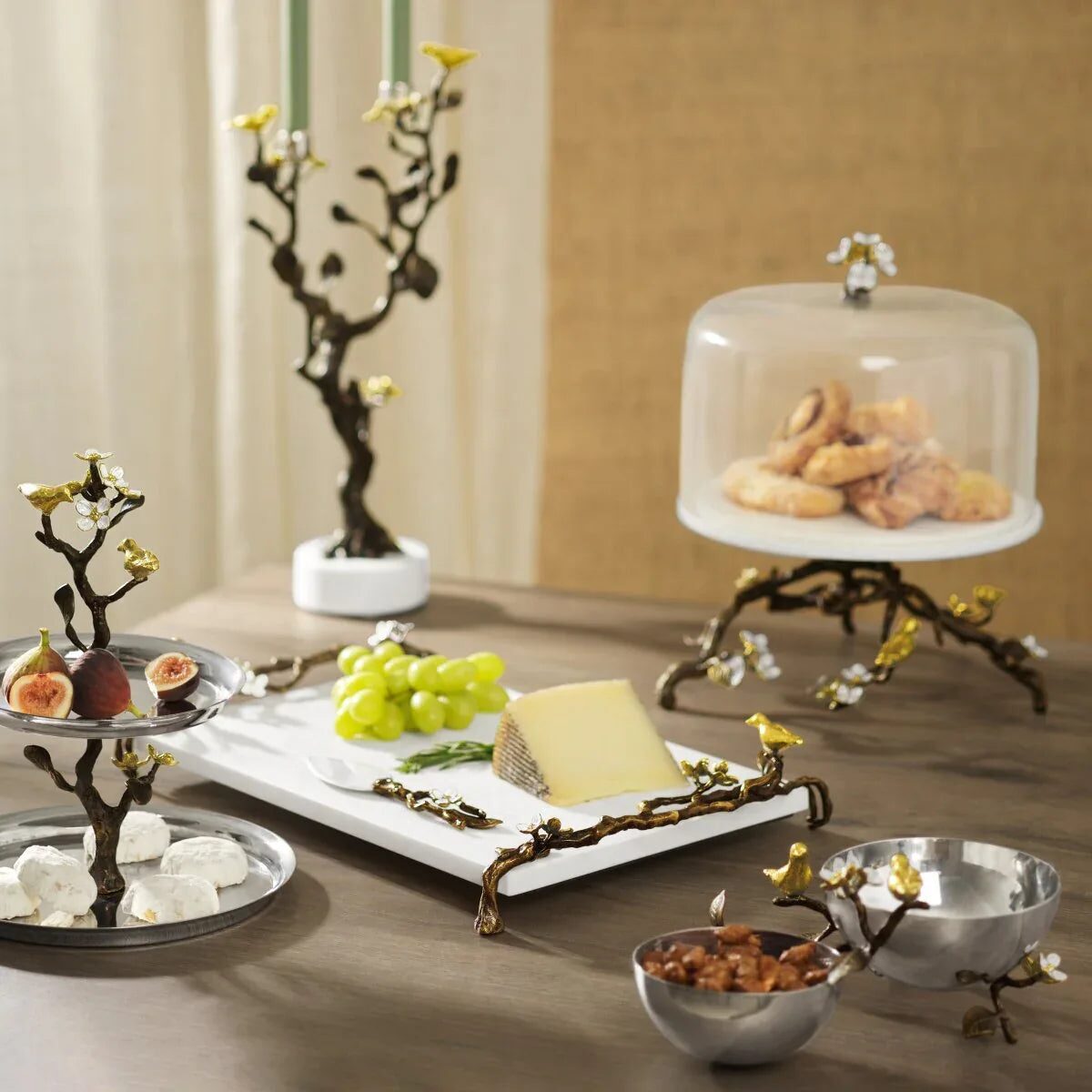Michael Aram Lovebirds Etagere Cake Stand, alternate view