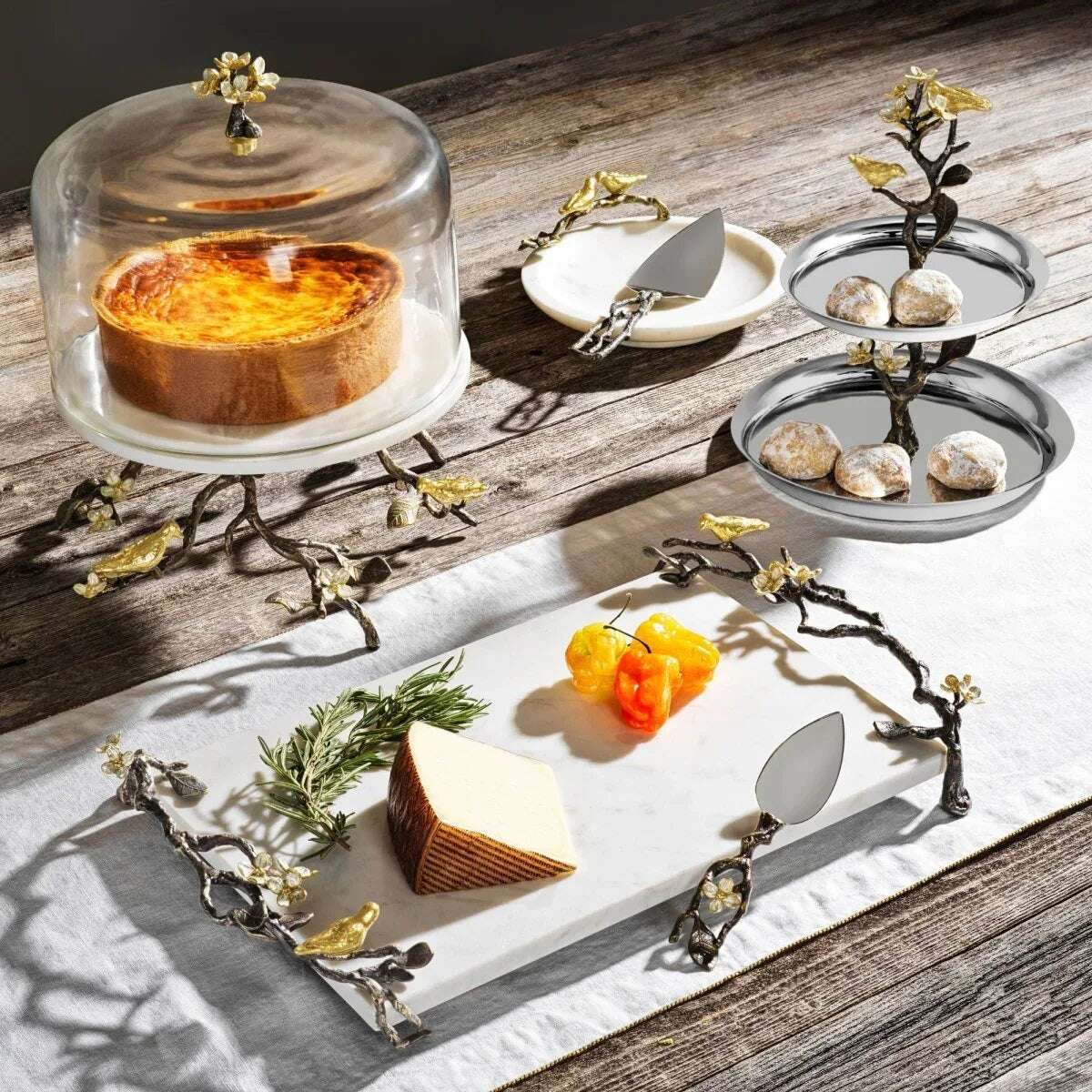 Michael Aram Lovebirds Etagere Cake Stand, alternate view