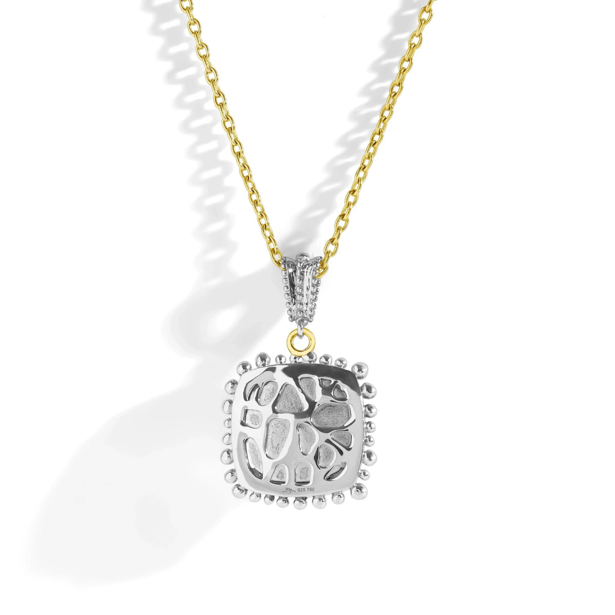 Michael Aram Molten 14mm Cushion Pendant W/ Mother of Pearl Doublet, alternate view