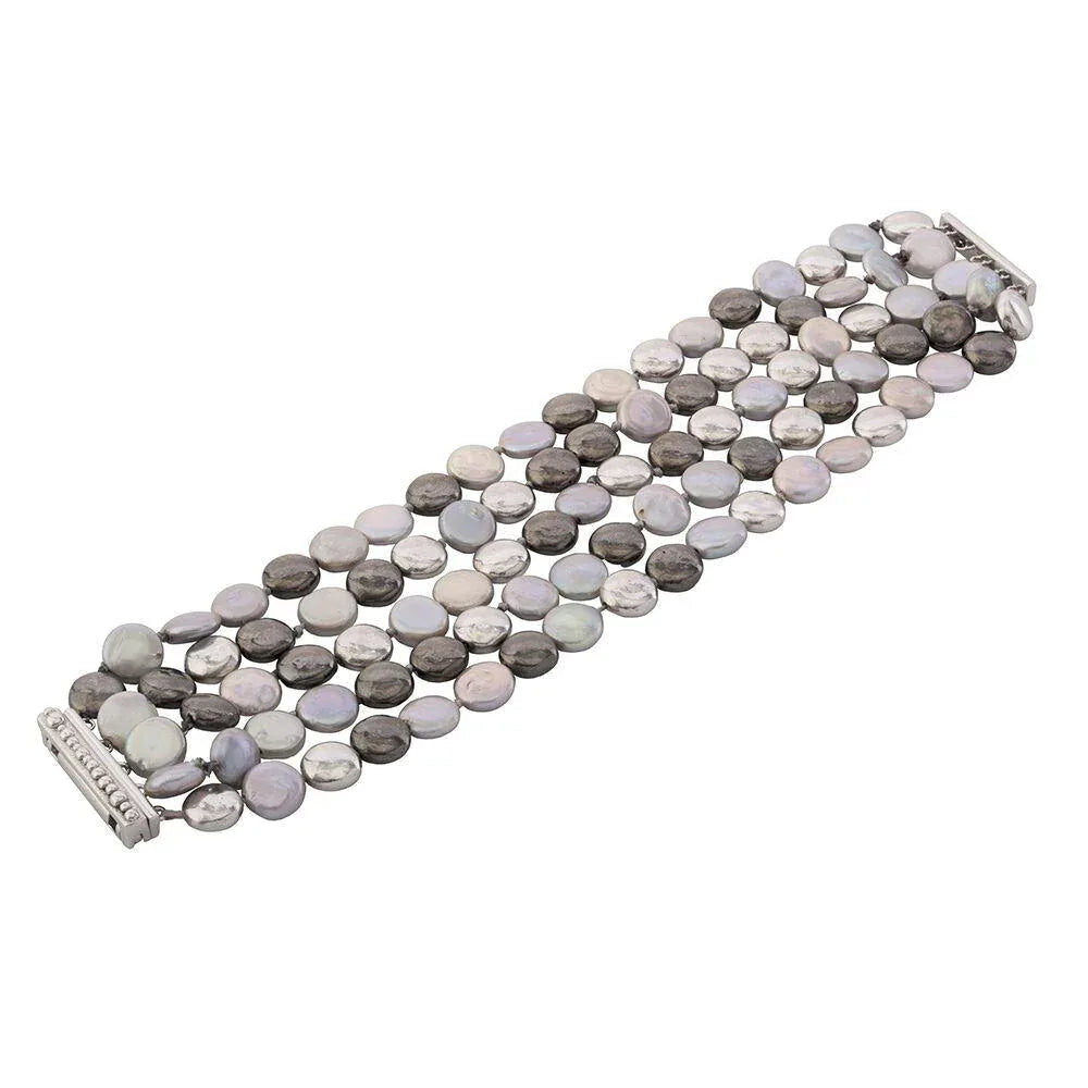 Michael Aram Molten Bracelet with Pearls