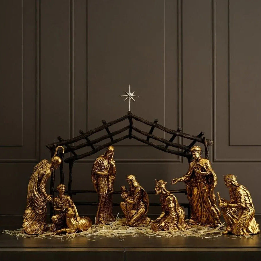 Michael Aram Nativity Gold Nativity Tabletop Scene