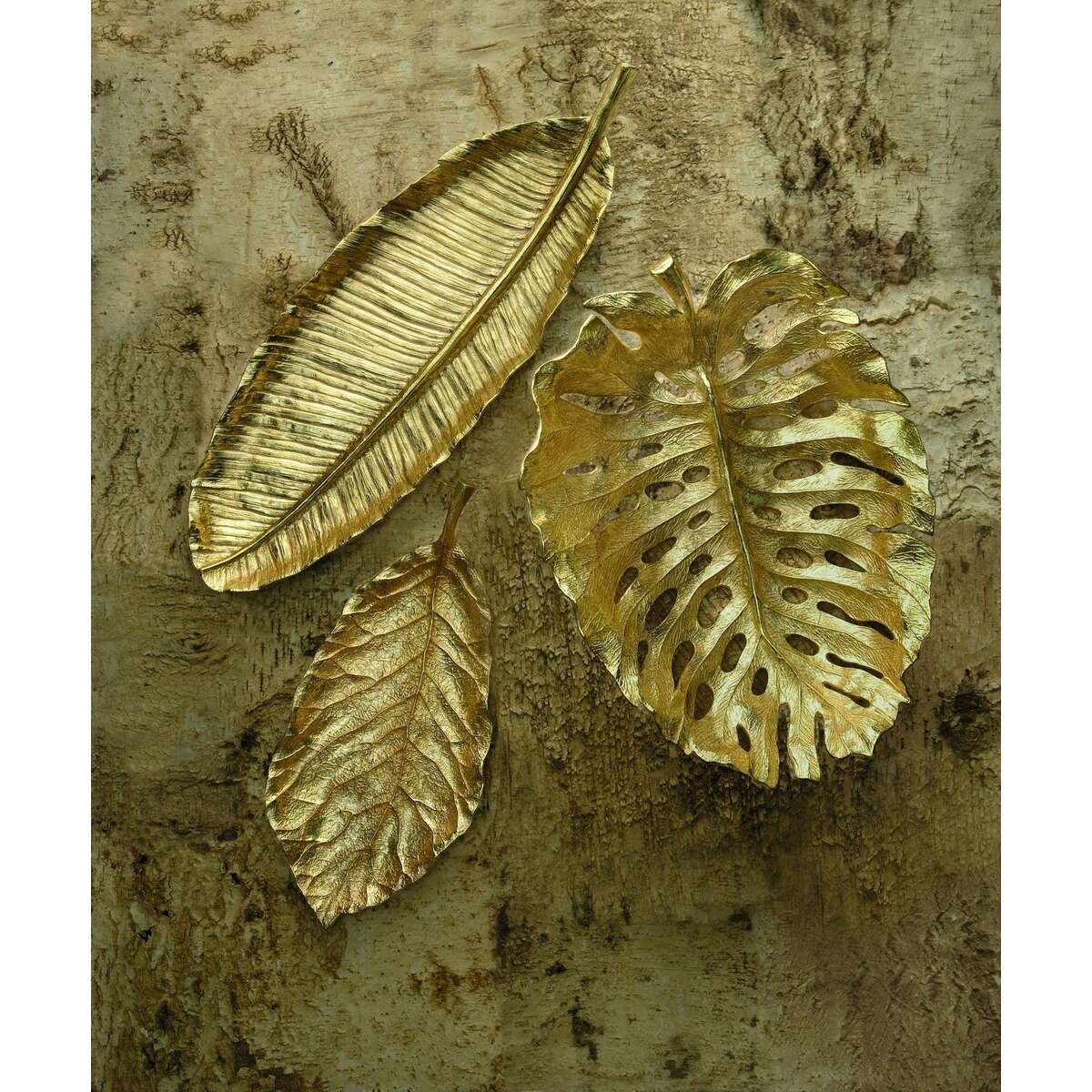 Michael Aram New Leaves Monstera Centerpiece Serving Bowl, alternate view