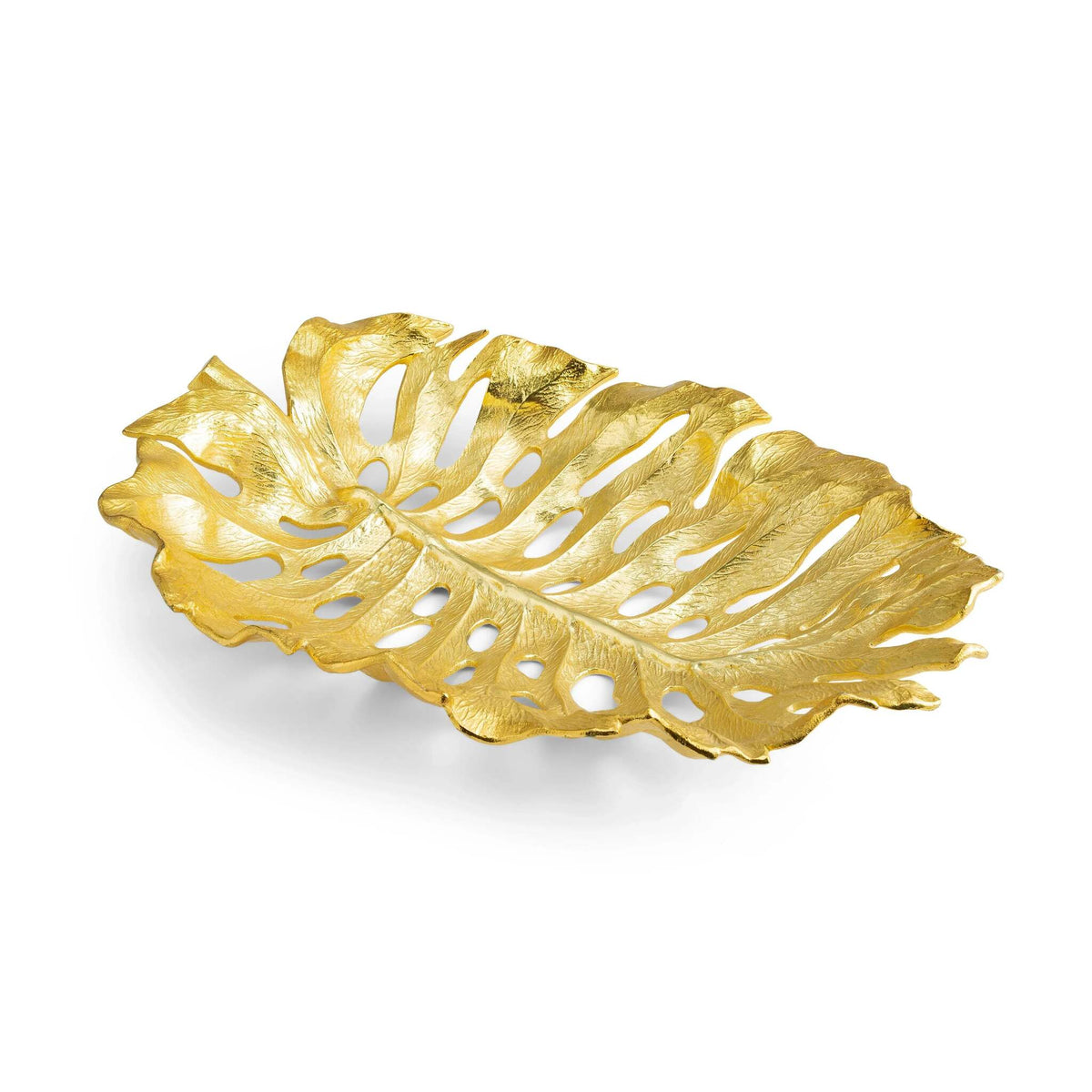Michael Aram New Leaves Monstera Centerpiece Serving Bowl, alternate view