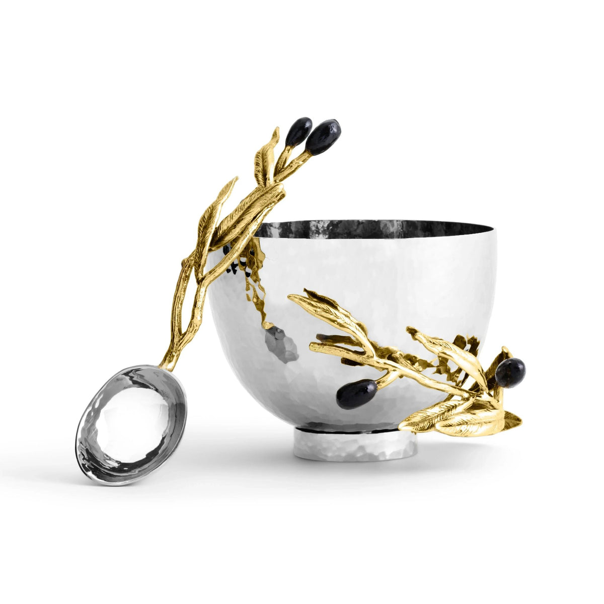 Michael Aram Olive Branch Nut Dish with Spoon Nut Bowl, alternate view