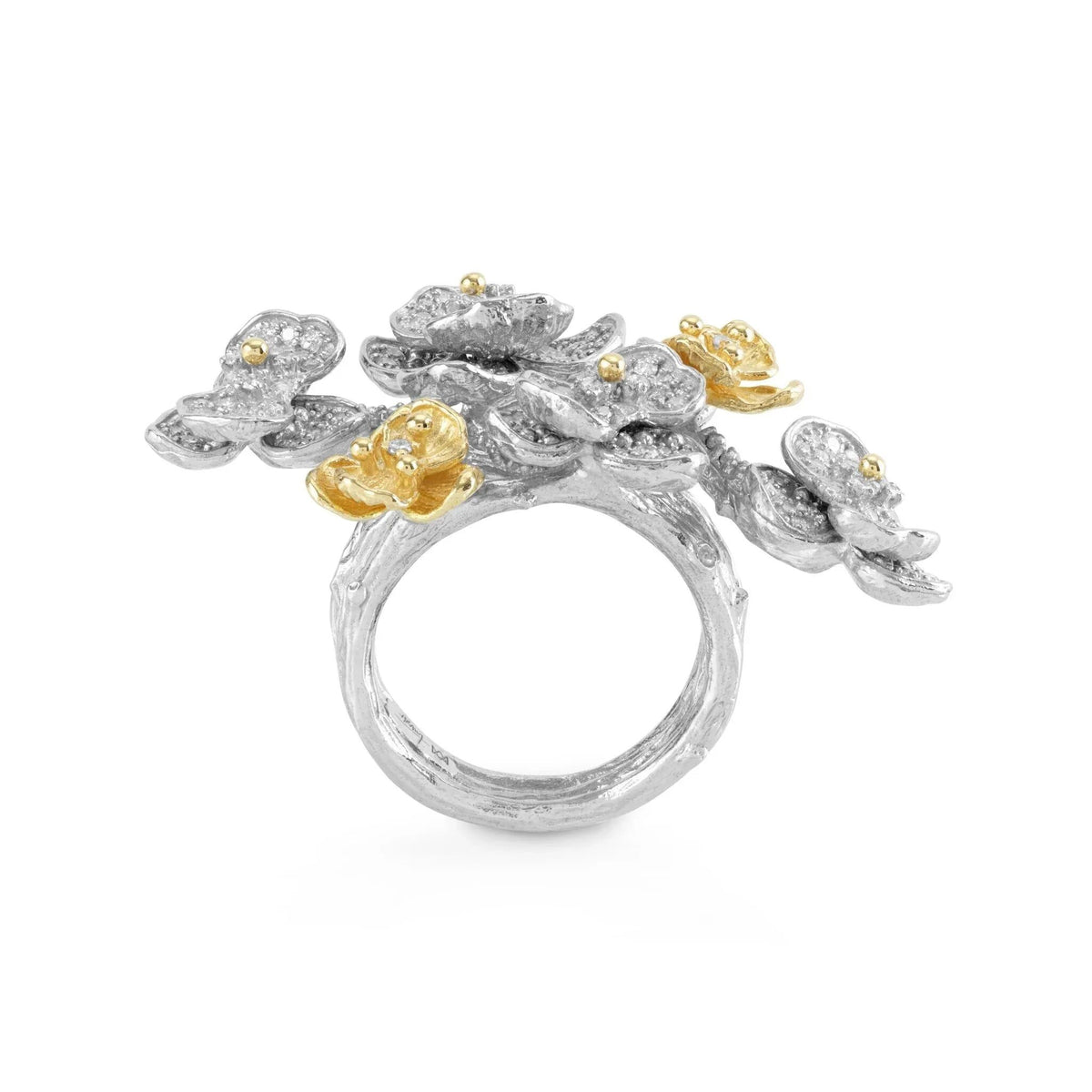 Michael Aram Orchid Cluster Ring with White Diamonds, alternate view