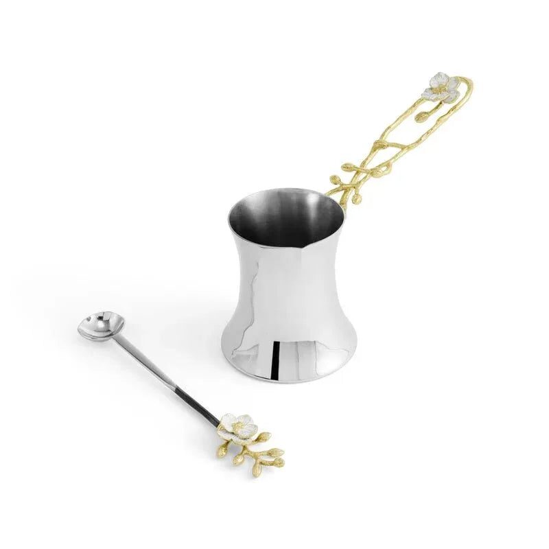 Michael Aram Orchid Coffee Pot with Spoon, alternate view