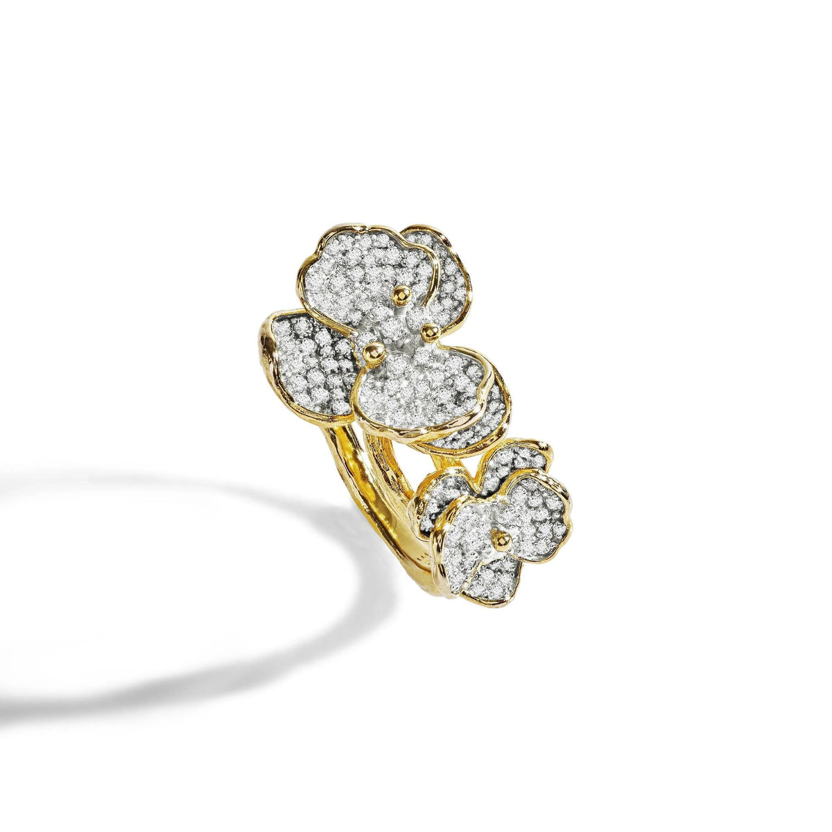Michael Aram Orchid Double Ring with Diamonds, alternate view