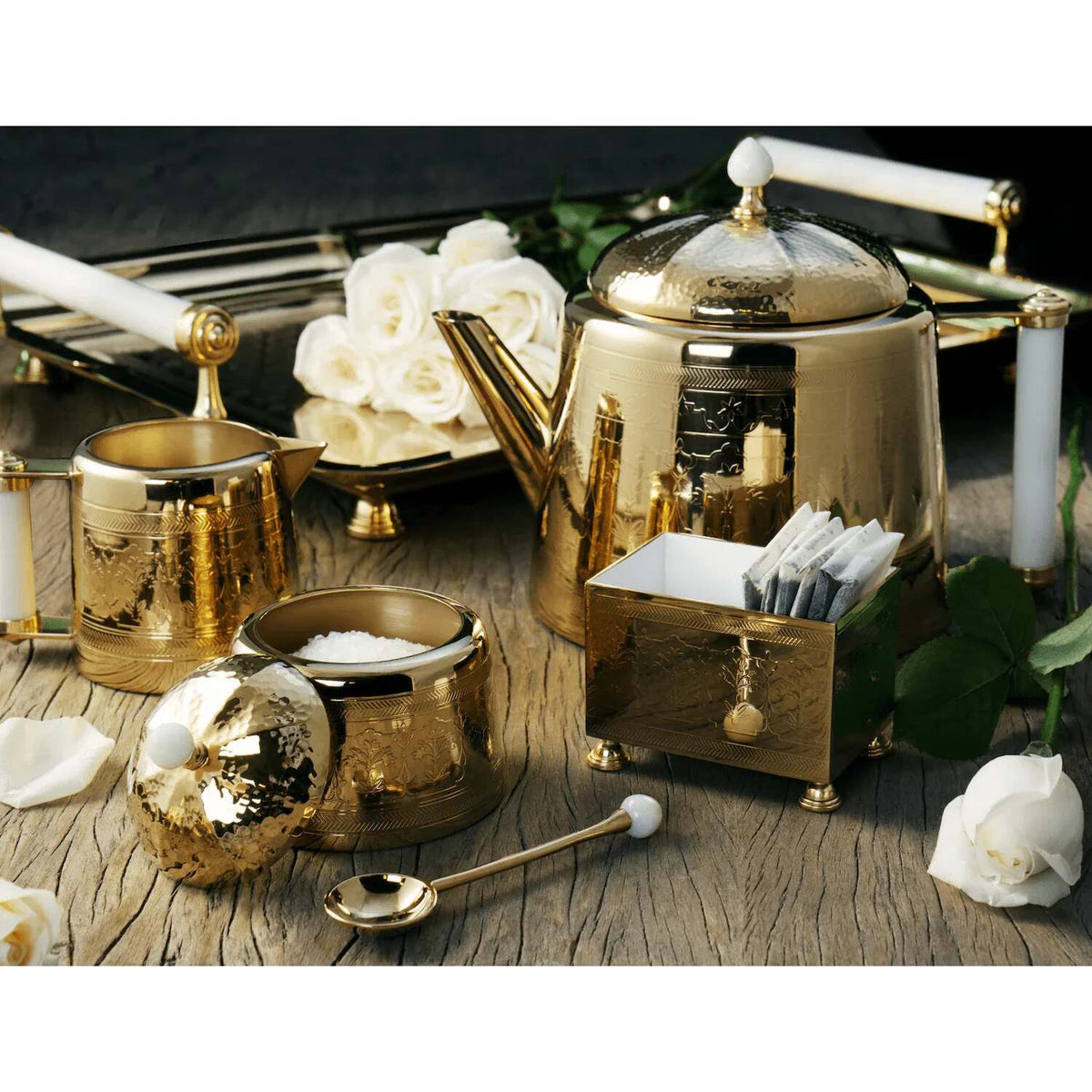 Michael Aram Palace Gold Tea Set Sugar Bowl, alternate view