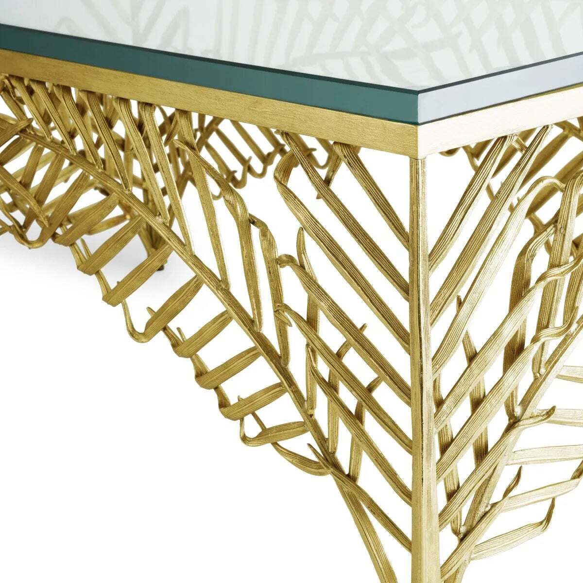 Michael Aram Palm Coffee Table, lifestyle view