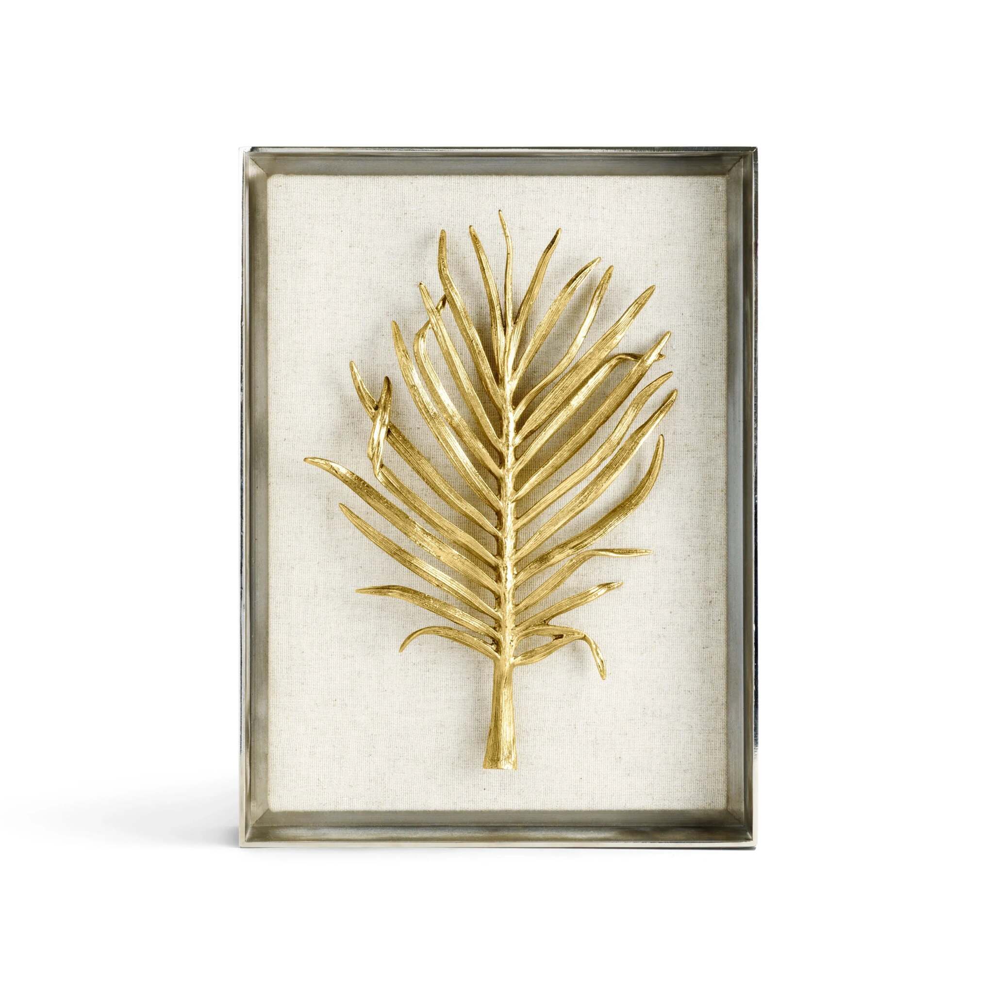 Michael Aram Palm Fabric Shadow Box Wall Sculpture