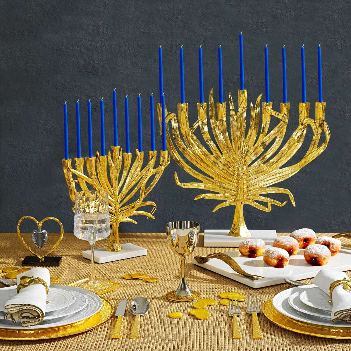 Michael Aram Palm Menorah Candelabra, alternate view