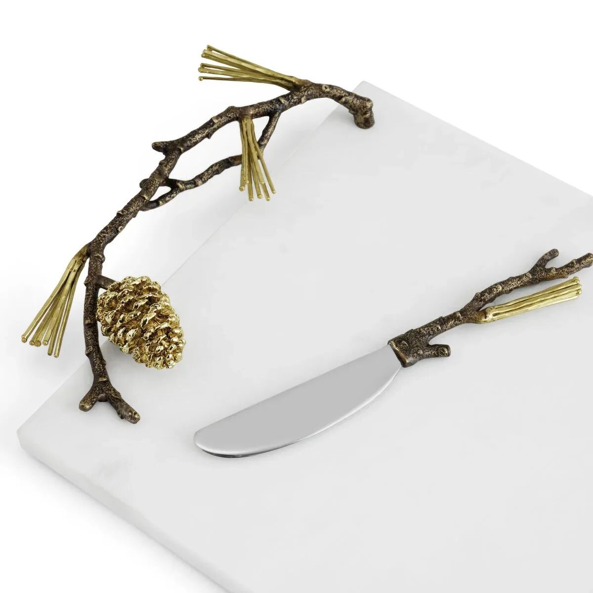 Michael Aram Pine Cone Cheese Board with Knife Cheese Plate, alternate view
