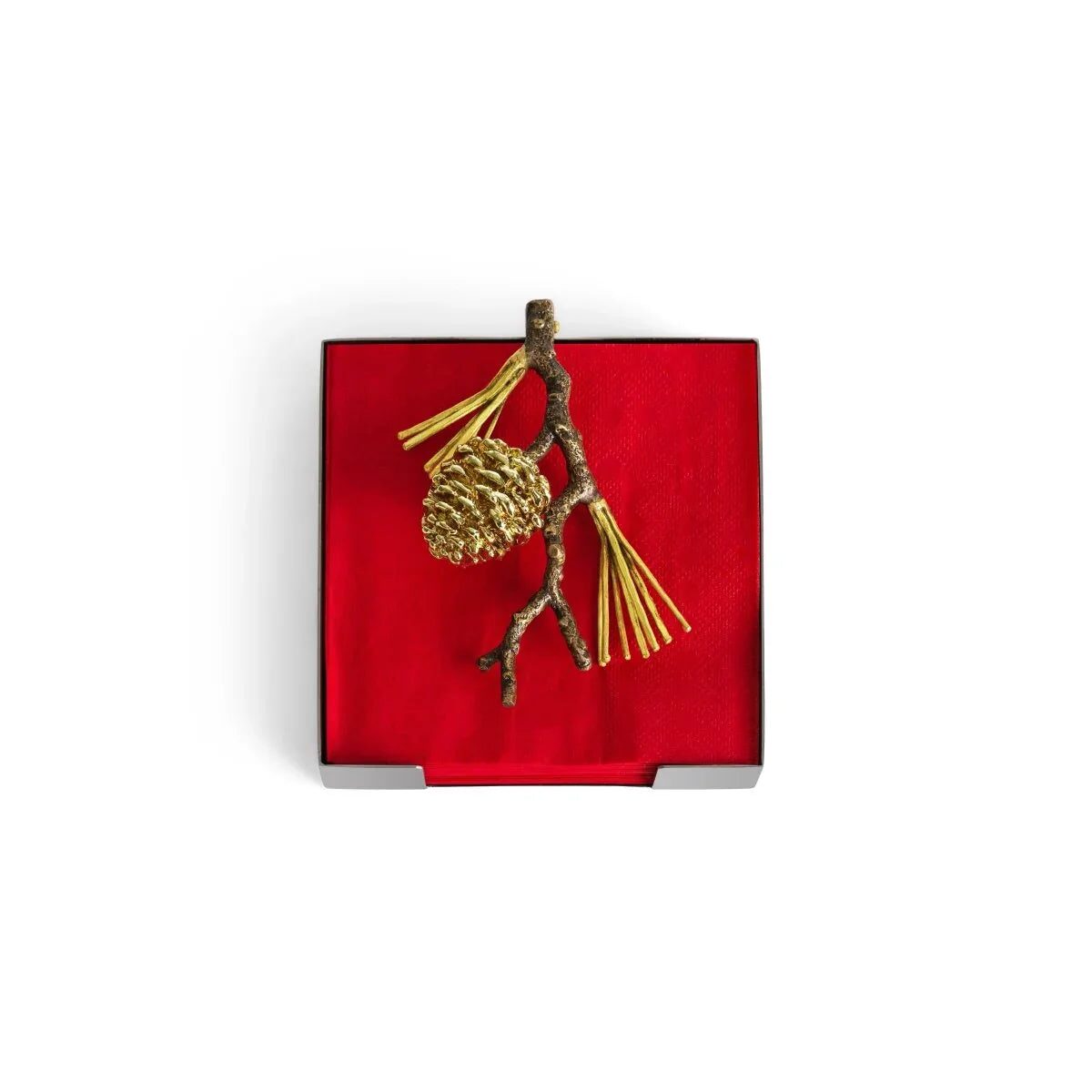 Michael Aram Pine Cone Cocktail Napkin Holder Commercial Paper Napkin Dispenser, alternate view