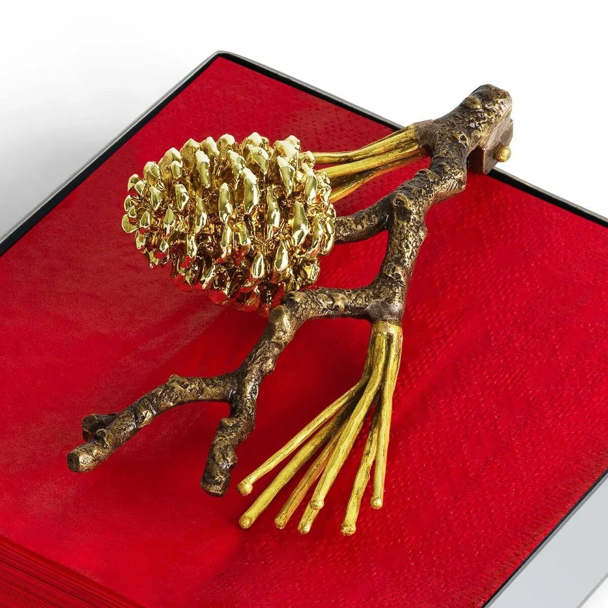 Michael Aram Pine Cone Cocktail Napkin Holder Commercial Paper Napkin Dispenser, alternate view