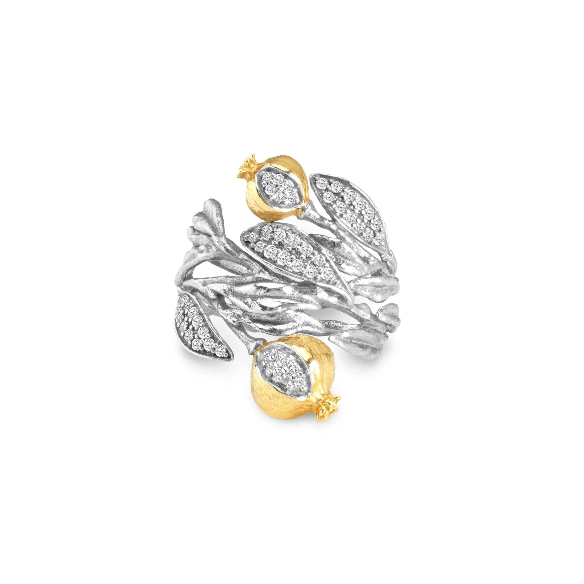 Michael Aram Pomegranate Ring with Diamonds β 8