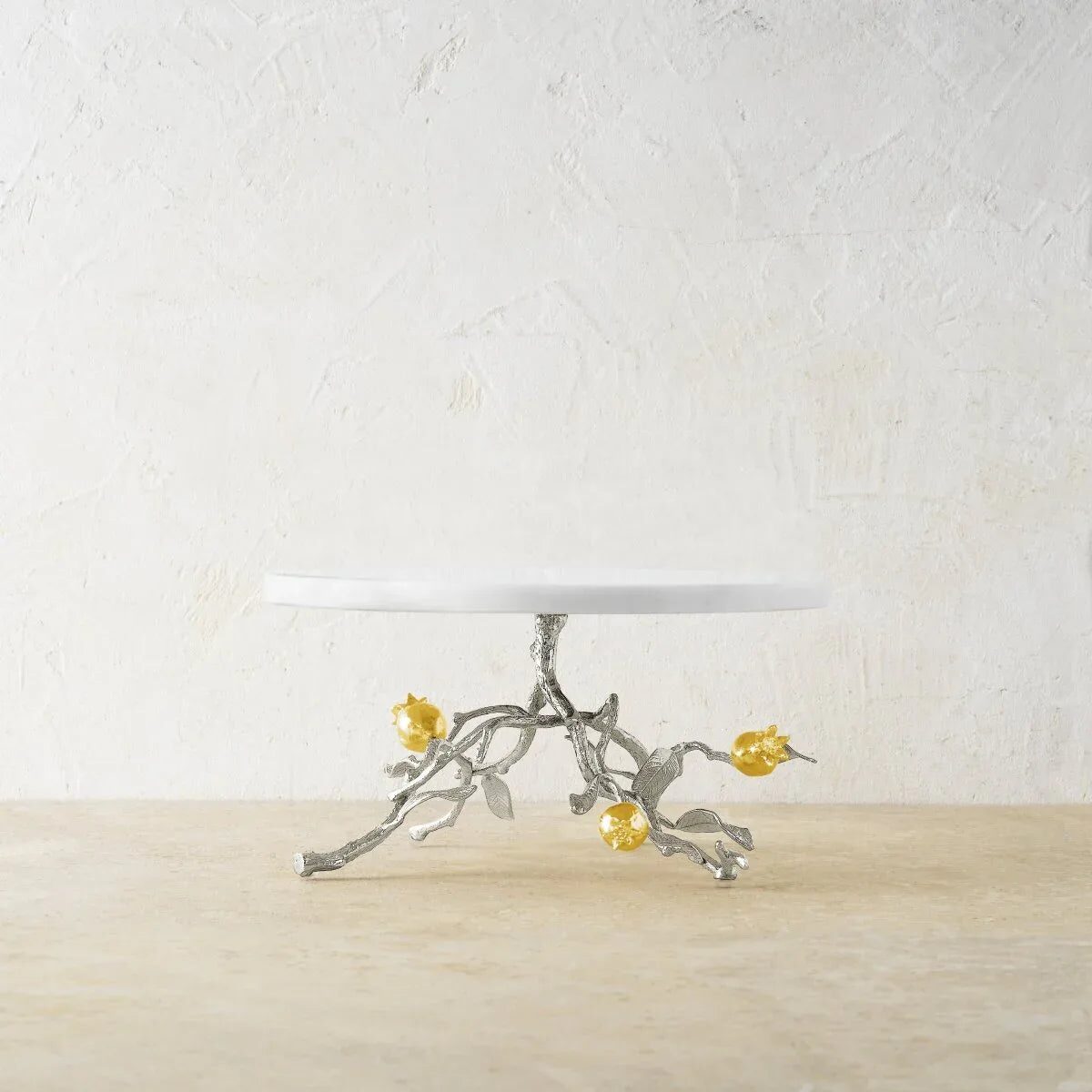 Michael Aram Pomegranate Silver & Gold Cake Stand, alternate view