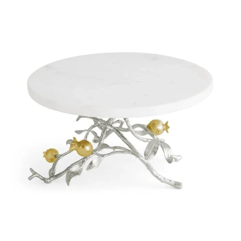 Michael Aram Pomegranate Silver & Gold Cake Stand, alternate view