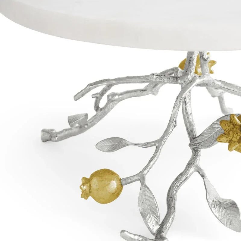 Michael Aram Pomegranate Silver & Gold Cake Stand, alternate view