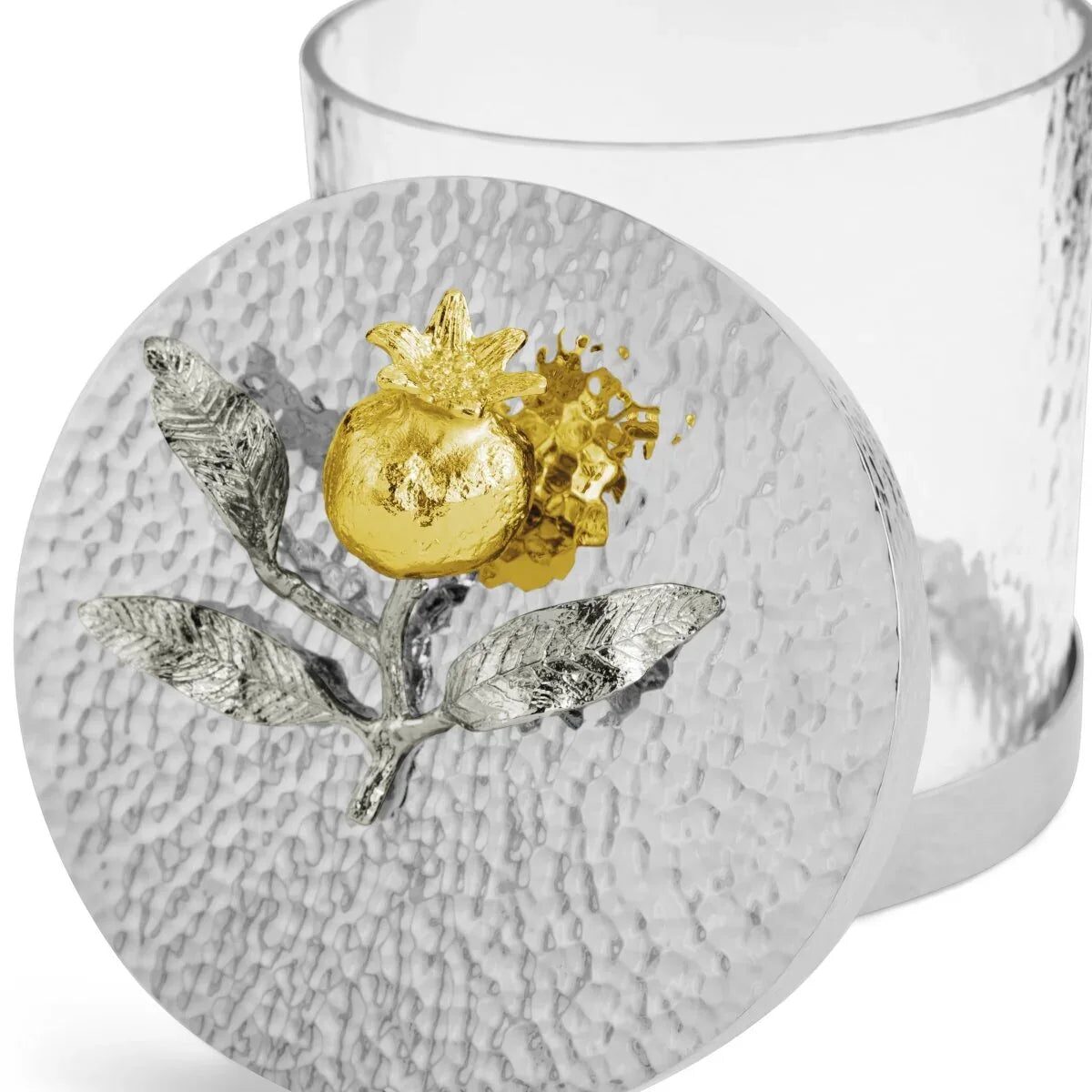 Michael Aram Pomegranate Silver & Gold Canisters Decorative Jar, alternate view