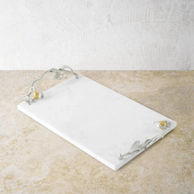 Michael Aram Pomegranate Silver & Gold Cheese Board & Spreader Cheese Plate, alternate view