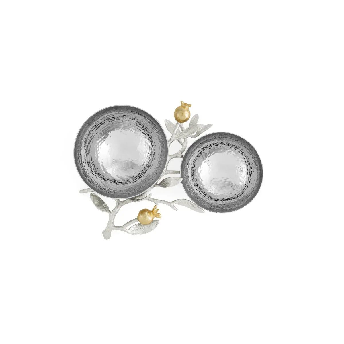 Michael Aram Pomegranate Silver & Gold Double Bowl, alternate view