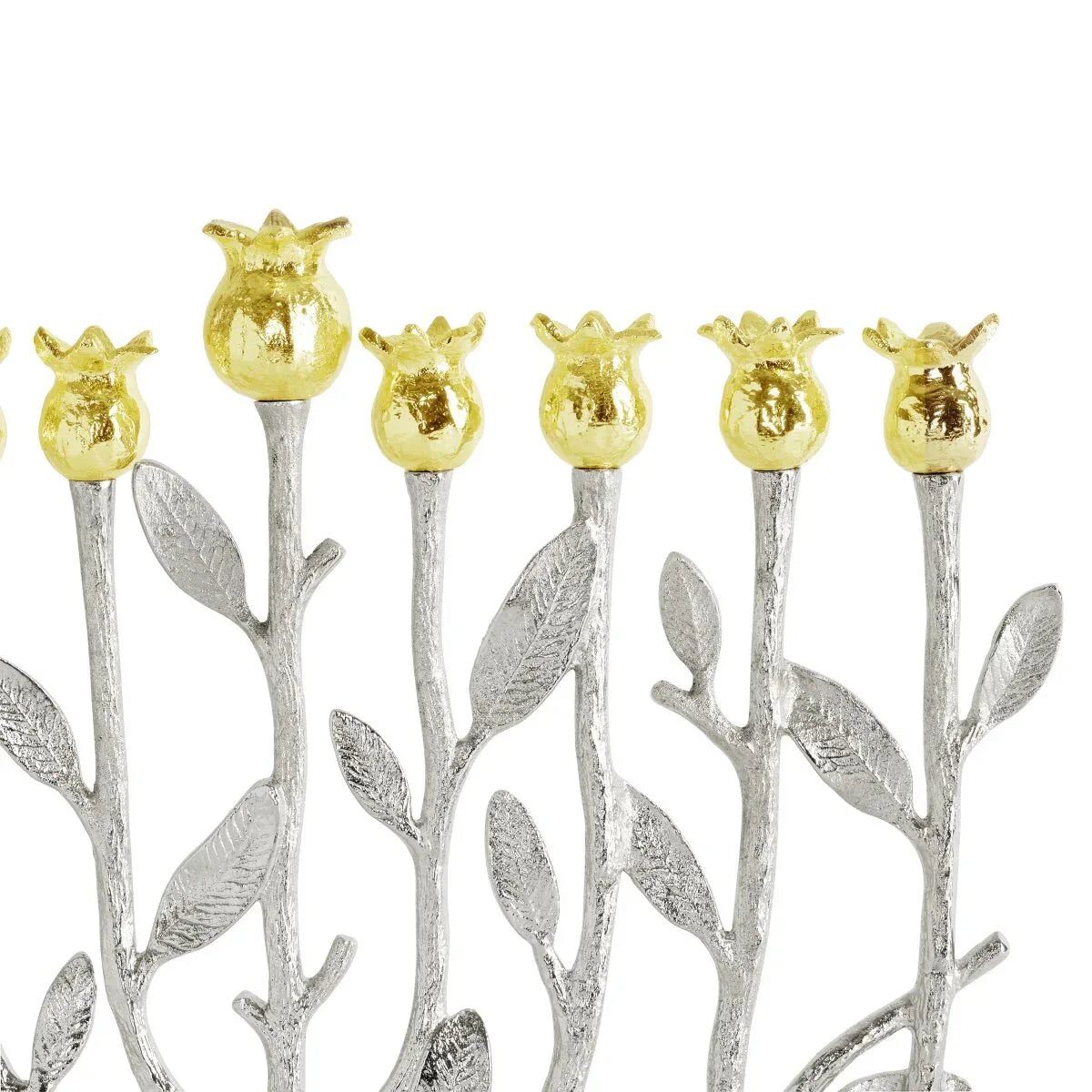Michael Aram Pomegranate Silver & Gold Menorah Candelabra, alternate view