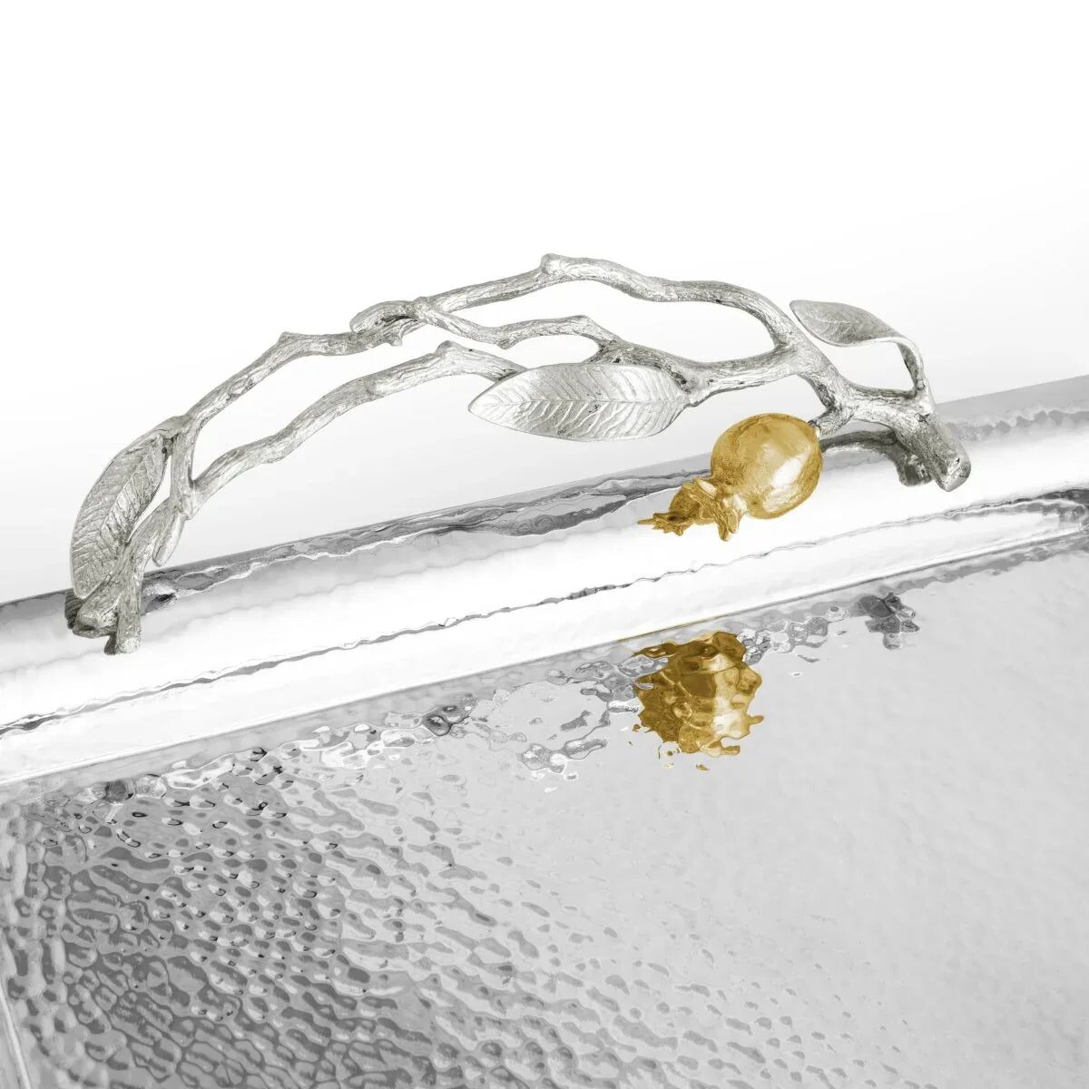 Michael Aram Pomegranate Silver & Gold Serving Tray, alternate view