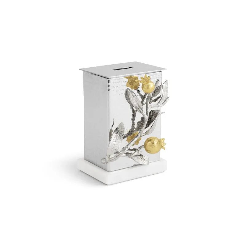 Michael Aram Pomegranate Silver & Gold Tzedakah Box, alternate view