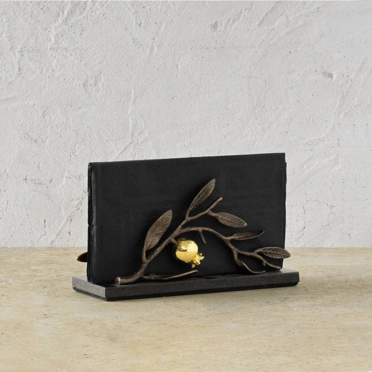 Michael Aram Pomegranate Vertical Napkin Holder Commercial Paper Napkin Dispenser, alternate view