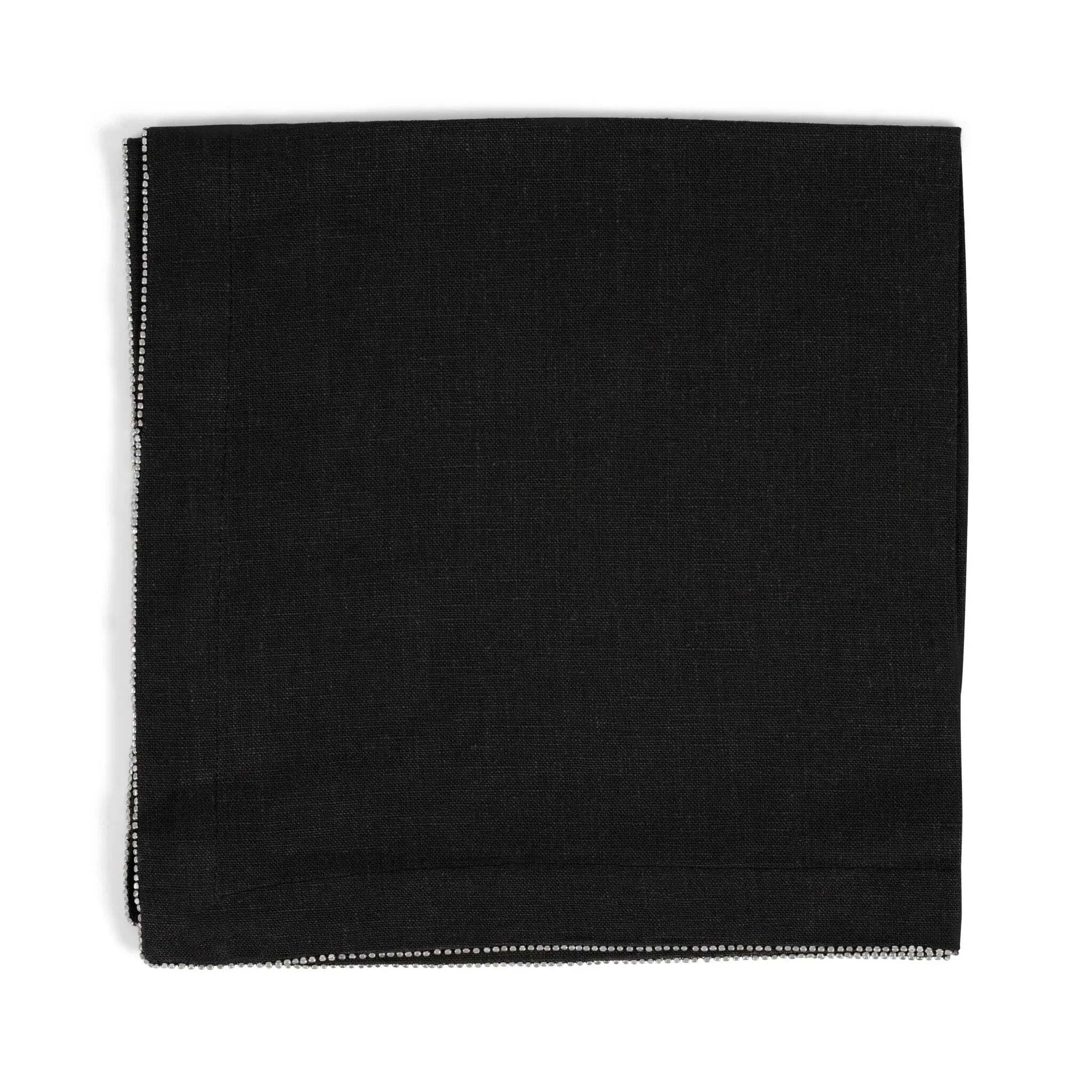 Michael Aram Silver Beaded Dinner Napkin Charcoal Dinnerware Set β Single