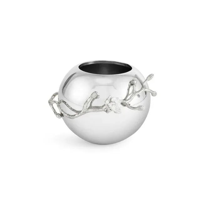 Michael Aram Silver Orchid Rose Bowl Vase